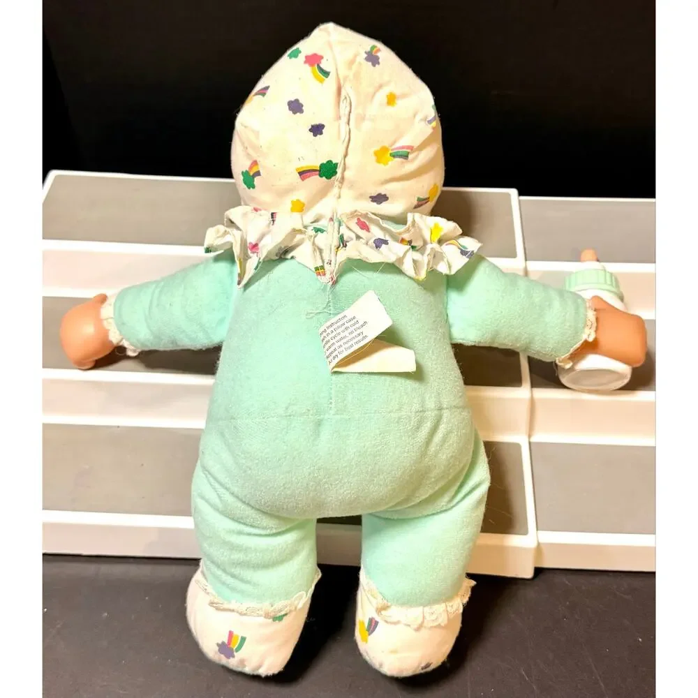 1998 Goldberger Lollipalooza baby doll soft body rubber face bonnet blue starry